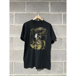 VINTAGE DRAGON EAGLE ONLY THE STRONG SURVIVE THRASHED TEE L